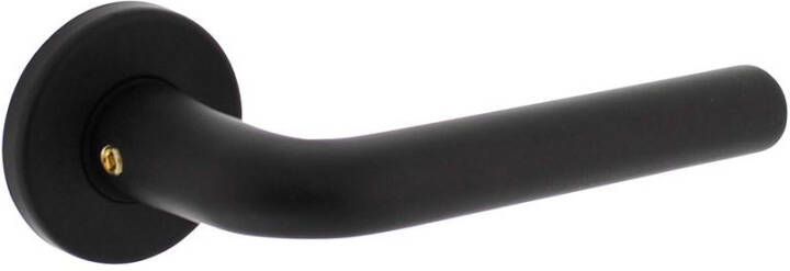 Intersteel Deurkruk Derby met rozet ø50x7mm + 7mm nokken alu. zwart