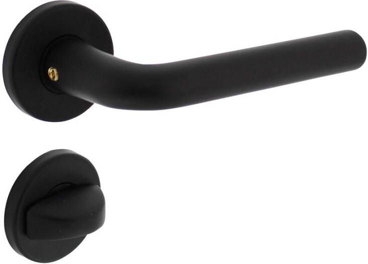 Intersteel Deurkruk Derby op rozet ø50x7 mm + 7mm nokken met WC-sluiting 8mm zwart