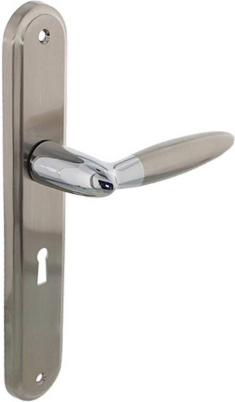 Intersteel Deurkruk Elen schild sl.gat 56 mm chroom