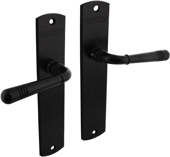 Intersteel Deurkruk Emily op schild blind zwart dk Emily op s