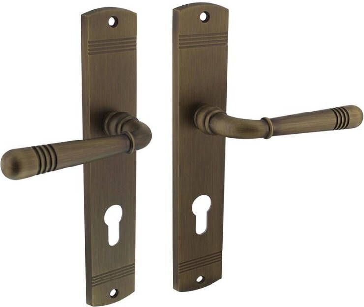 Intersteel Deurkruk Emily op schild PC72 gebruineerd