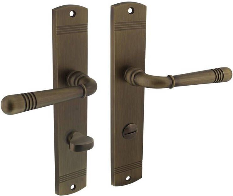 Intersteel Deurkruk Emily op schild WC78 8 gebruineerd