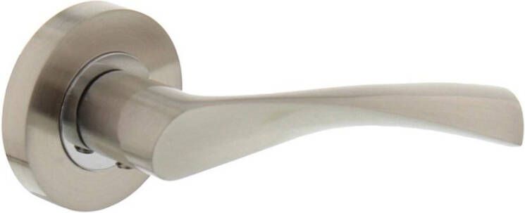 Intersteel Gatdeel rechts 1687 Giussy op rond rozet 7mm nokken nikkel mat