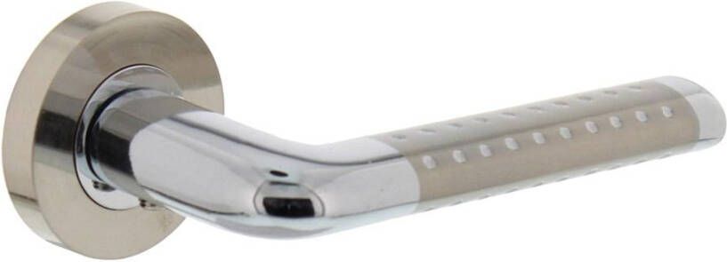 Intersteel Gatdeel rechts Marion op rond rozet 7mm nokken chroom nikkel mat