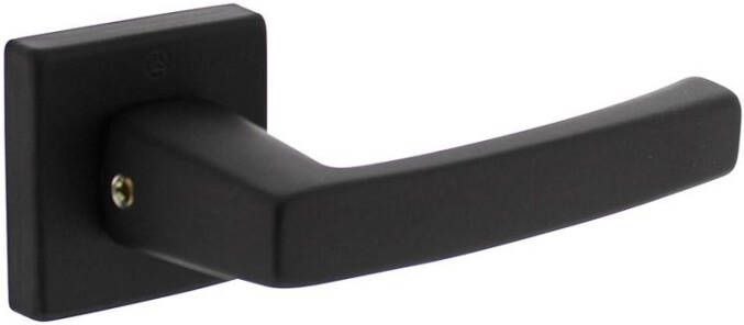 Intersteel Deurkruk Moora met rozet 50x50x10mm + 7mm nokken alu. zwart