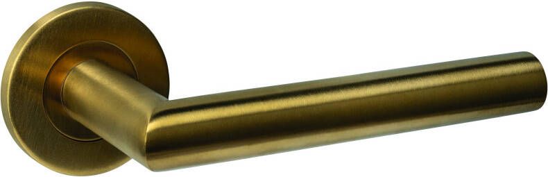 Intersteel Deurkruk Q 01 op rozet verdekt ø52x6mm PVD messing mat