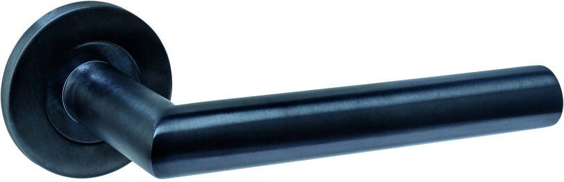 Intersteel Deurkruk Q 01 op rozet verdekt ø52x6mm PVD zwart