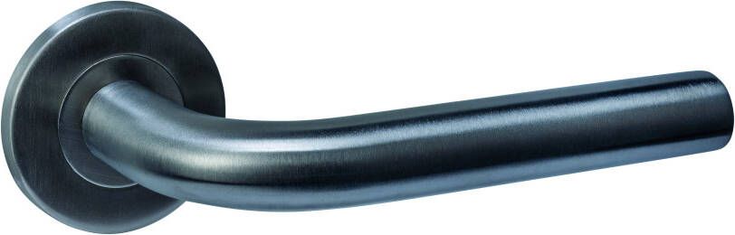 Intersteel Deurkruk Q 02 op rozet verdekt ø52x6mm PVD antraciet