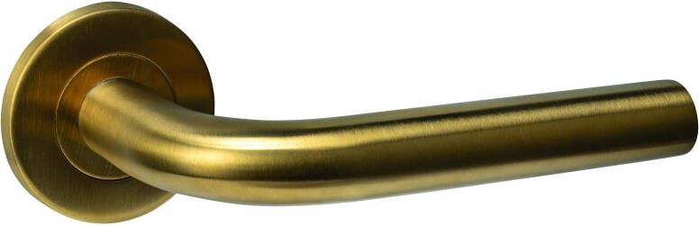 Intersteel Deurkruk Q 02 op rozet verdekt ø52x6mm PVD messing mat