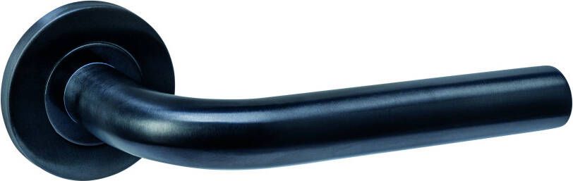 Intersteel Deurkruk Q 02 op rozet verdekt ø52x6mm PVD zwart