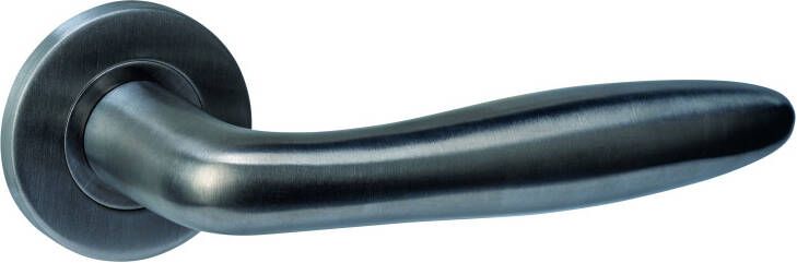 Intersteel Deurkruk Q 03 op rozet verdekt ø52x6mm PVD antraciet