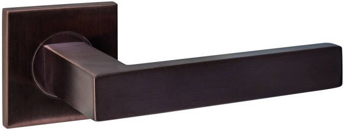 Intersteel Deurkruk Q 05 op rozet verdekt 53x53x6mm PVD brons