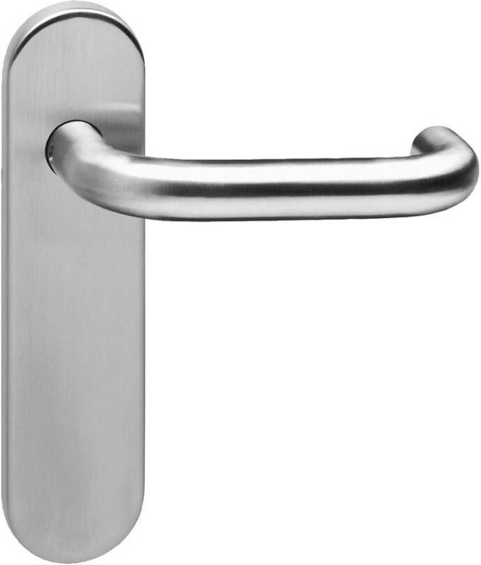 Intersteel Deurkruk Rond brandvertragend 9mm op kortschild blind RVS