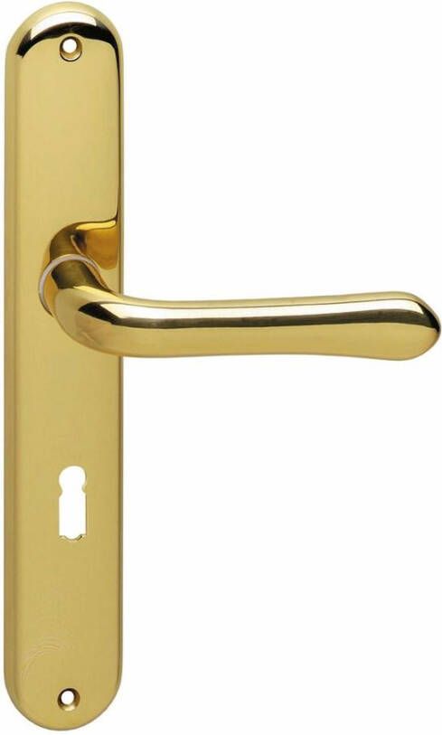 Intersteel Deurkruk Saturnus sleutelgat 72mm messing gelakt