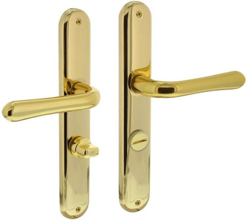 Intersteel Deurkruk Saturnus WC78 8mm messing gelakt