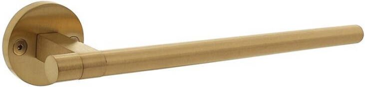 Intersteel Deurkruk Shiraat by Grand & Johnson op rozet éénzijdig verdekt (li) ø55x8mm PVD messing mat