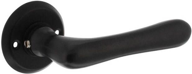 Intersteel Deurkruk Trento met rozet ø50x5mm zwart