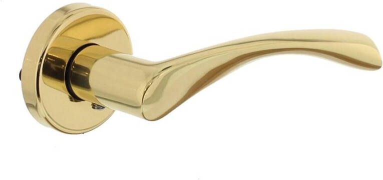 Intersteel Deurkruk Vlinder op rozet messing gelakt