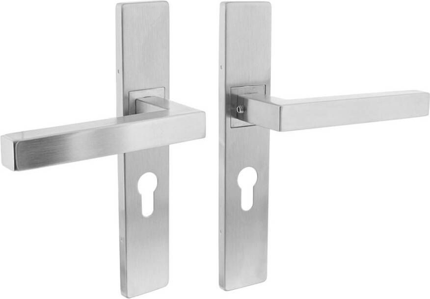 Intersteel Deurkr.Vierkant op rechth. schild PC 55 mm rv