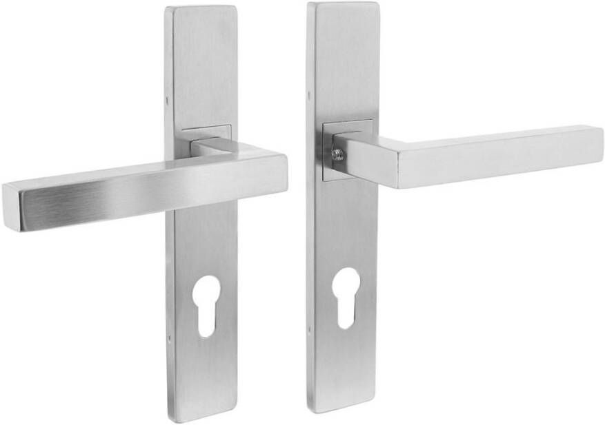 Intersteel Deurkr.Vierkant op rechth. schild PC 72 mm rv