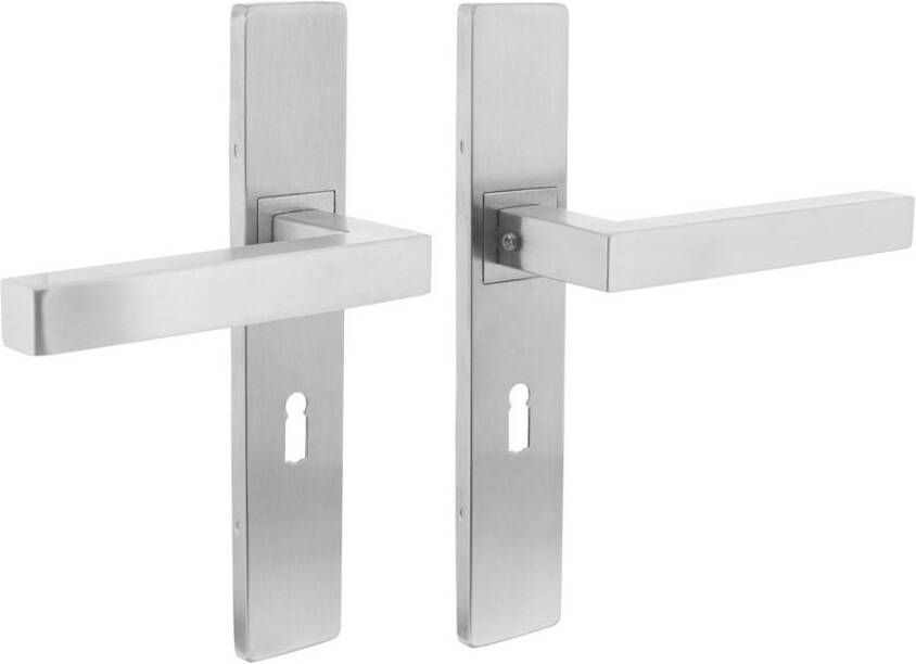 Intersteel Deurkr.Vierkant op rechth. schild sl.gat 56 m