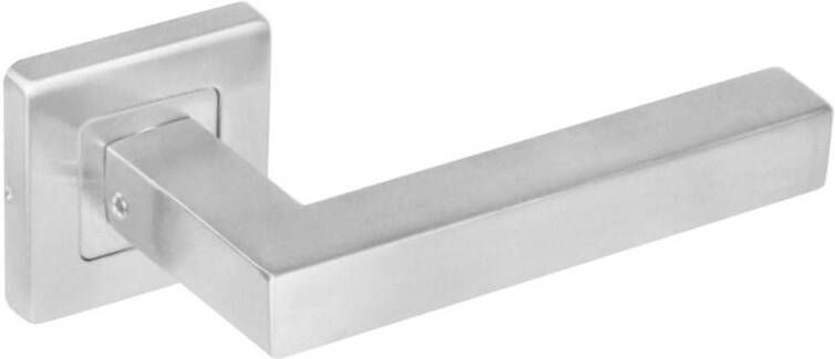 Intersteel Deurkr.Vierkant vierk.rozet rvs geborst.