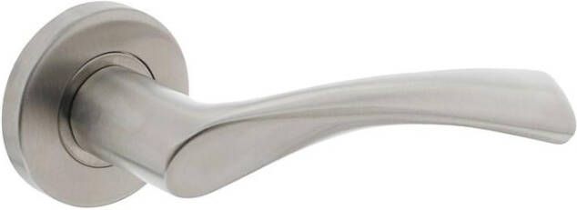 Intersteel Gatdeel rechts 1279 Vlinder op rond rozet staal met 7mm nok RVS