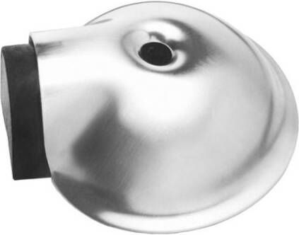 Intersteel Deurstop bol ø65 mm met nokken rvs geborst.