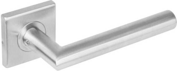 Intersteel Gatdeel 1242 rechte Hoek 90°op rozet vierkant dubbel geveerd RVS