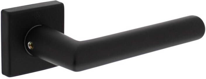 Intersteel Gatdeel Broome op rozet 50x50x10 mm + 7mm nokken zwart