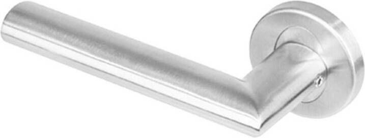 Intersteel Gatdeel links 1283 Girona op rond rozet staal met 7mm nok RVS