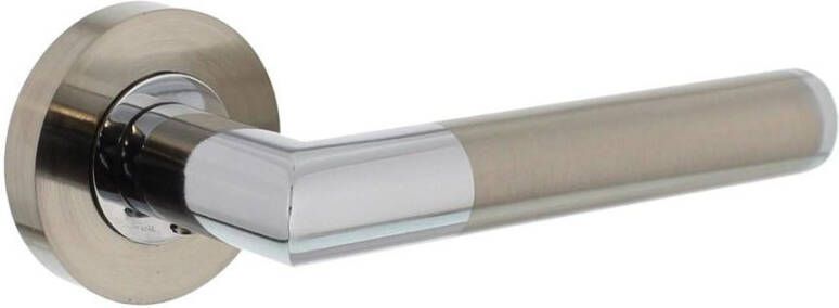 Intersteel Gatdeel links 1693 Bastian op rond rozet 7mm nokken chroom nikkel mat