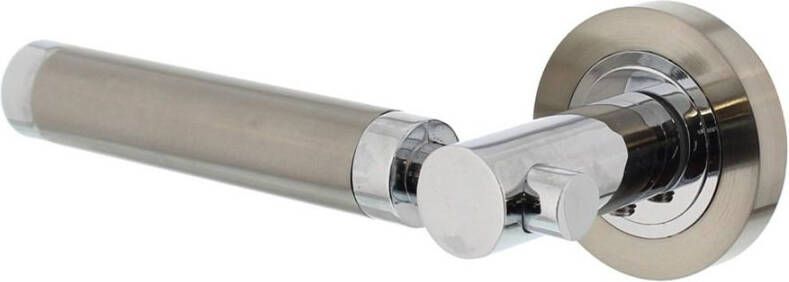 Intersteel Gatdeel links 1698 Birgit op rond rozet 7mm nokken chroom nikkel mat