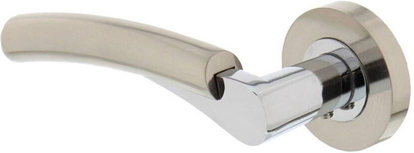 Intersteel Gatdeel links 1700 Bryan op rond rozet 7mm nokken chroom nikkel mat