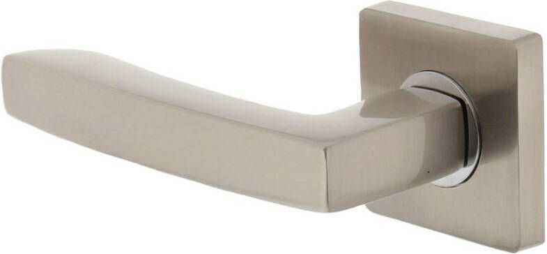 Intersteel Gatdeel links 1714 Dean op vierkant rozet 7mm nokken chroom nikkel mat