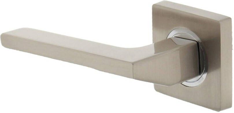 Intersteel Gatdeel links 1715 Ben op vierkant rozet 7mm nokken chroom nikkel mat