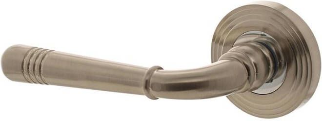 Intersteel Gatdeel links 1725 Emily op rond rozet 7mm nokken chroom nikkel mat