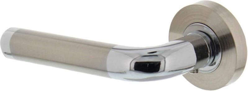 Intersteel Gatdeel links Agatha op rond rozet 7mm nokken chroom nikkel mat