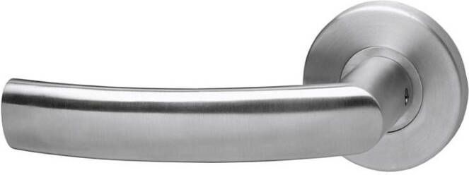 Intersteel Gatdeel links Blok op kunststof rozet RVS