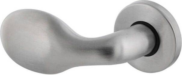 Intersteel Gatdeel links Druppel op rozet chroom mat