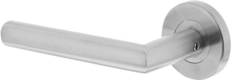 Intersteel Gatdeel links Hoek 90°op rond rozet 55mm plus 7mm nokken RVS EN1906 4