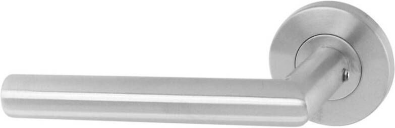 Intersteel Gatdeel links Hoek 90°op rozet neutraal RVS