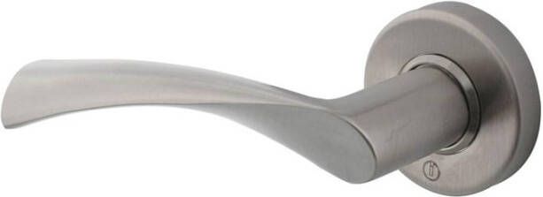 Intersteel Gatdeel links massief Vlinder op rozet met ring met veer RVS