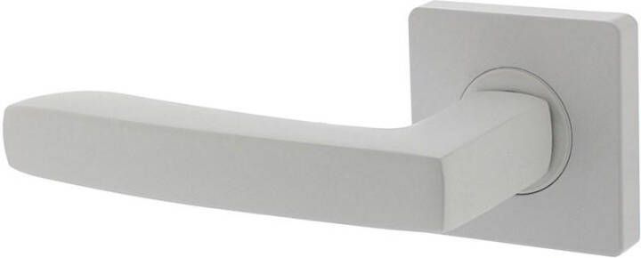 Intersteel Gatdeel links Minos op vierkant rozet 55x55x10mm met nokken wit