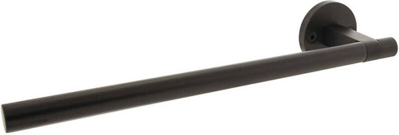 Intersteel Gatdeel links Shiraat by Grand & Johnson op rozet met schroefgaten ø55x8mm PVD zwart