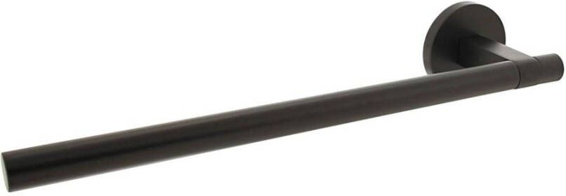 Intersteel Gatdeel links Shiraat by Grand & Johnson op rozet verdekt ø55x8mm PVD zwart