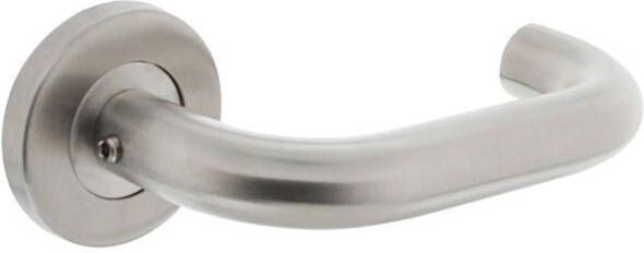 Intersteel Gatdeel rechts 1271 Rond op rond rozet staal met 7mm nok RVS