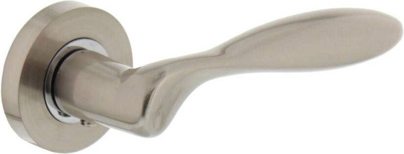 Intersteel Gatdeel rechts 1695 George op rond rozet 7mm nokken nikkel mat