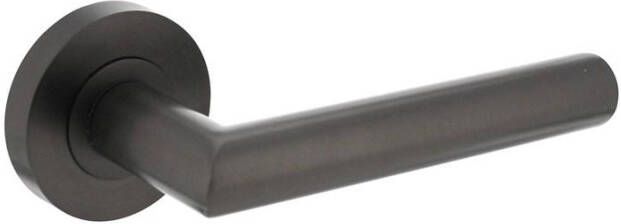 Intersteel Gatdeel rechts Bastian op ronde rozet met nokken ø52x10mm antraciet-grijs