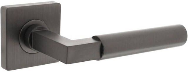 Intersteel Gatdeel rechts Baustil op vierkante rozet met nokken 55x55x10mm antraciet-grijs